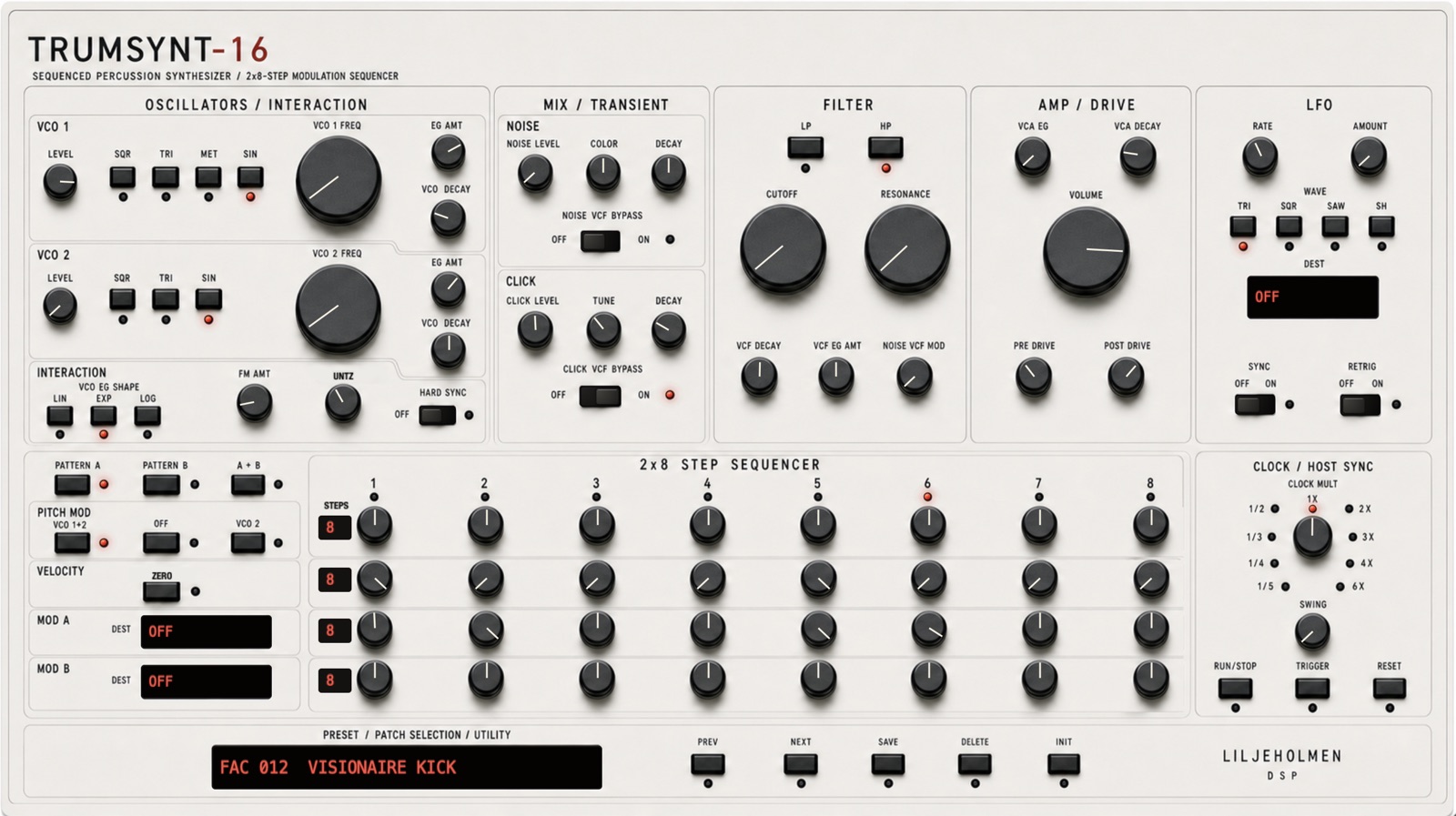 TRUMSYNT-16 plugin panel